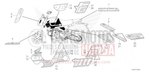 MARQUE/RAYURE MSX125AN de 2022